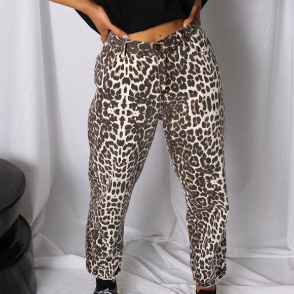 Brand New Women's Leopard Print Jeans (Sizes 12, 14) - Picture 3 of 3